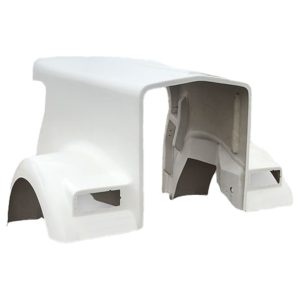 66 Inch Fiberglass Hood Replaces K146-1326, K146-1325, L291003010002 For Kenworth W900L 1994-2002 With Dual Outside Air Cleaners
