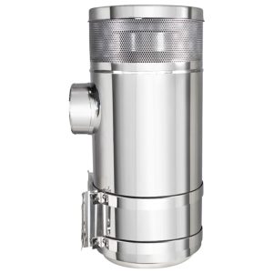 Peterbilt Kenworth 15 Inch Stainless Steel Air Cleaner With Mounting Bracket & Straps