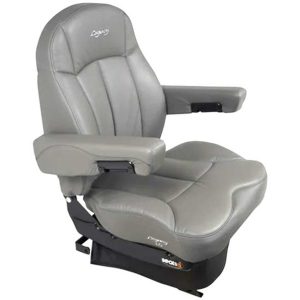 Seats Inc. Legacy Lo Low Base Mid-Back Seat W/ Arm Rests - Gray Duraleather